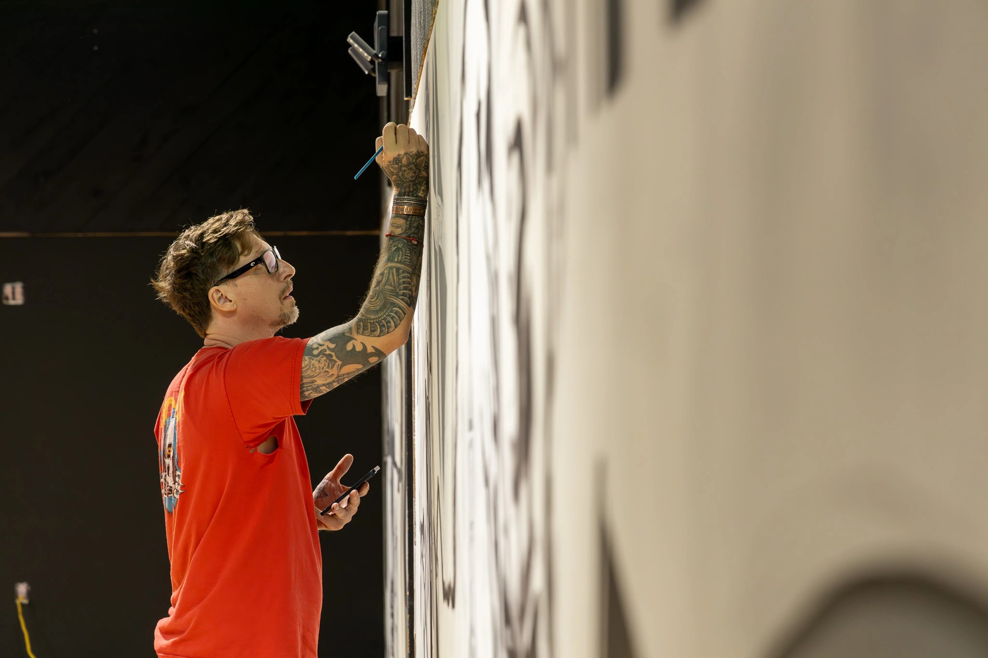 An instructor working at Coatings Central