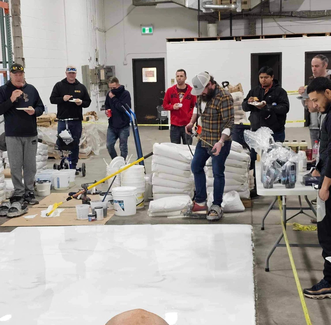 The Coatings Central team during a hands-on session